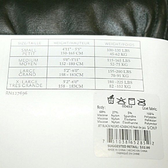 NWT Jessica Simpson Matte Black Vegan Faux Leather Leggings - Large L - Picture 6 of 9